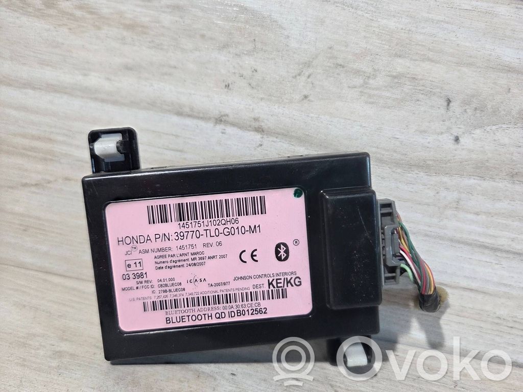 Honda Accord Модуль «Bluetooth» 