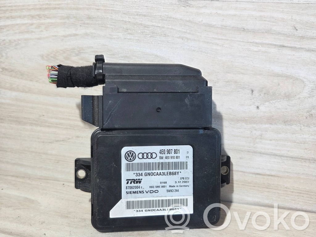 Audi A8 S8 D3 4E Hand brake control module 