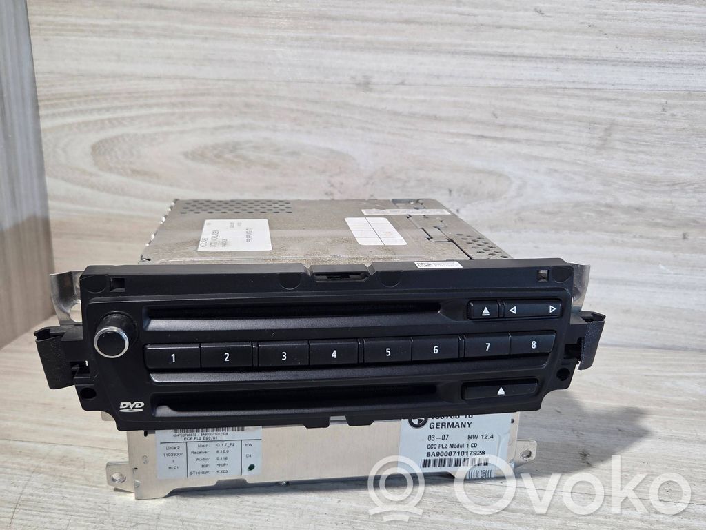 BMW 3 E90 E91 Unidad delantera de radio/CD/DVD/GPS 