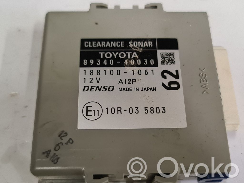 Lexus RX 450H Parking PDC control unit/module 