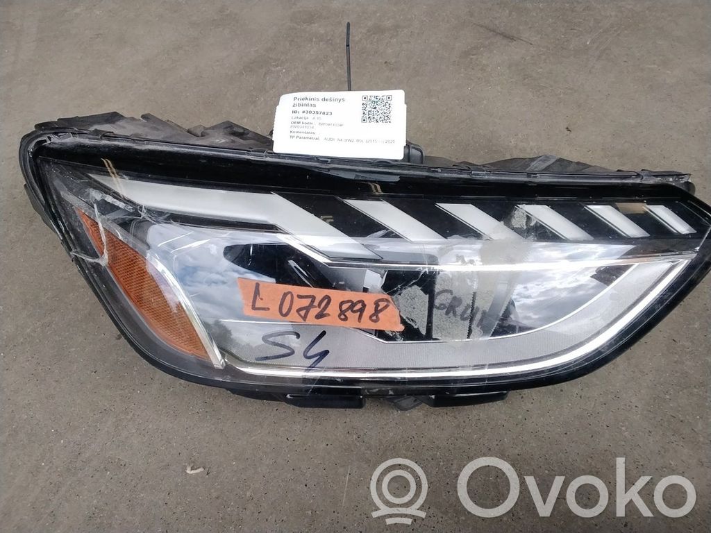 Audi A4 S4 B9 8W Scheinwerfer 