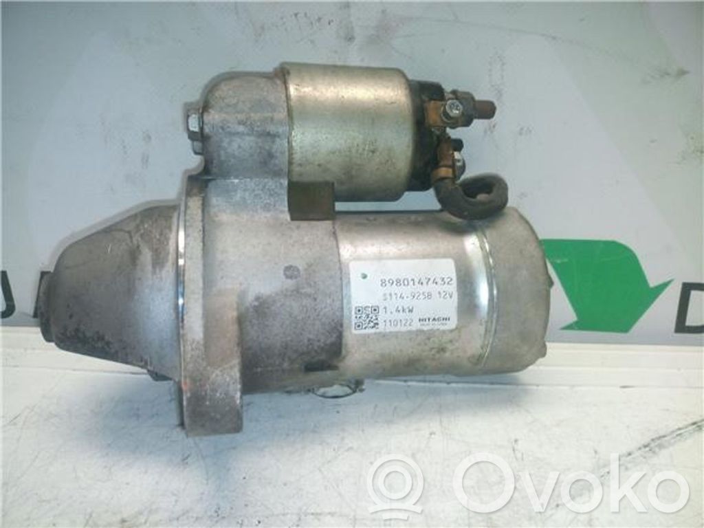Motor de arranque   DA17DTR,8980147432