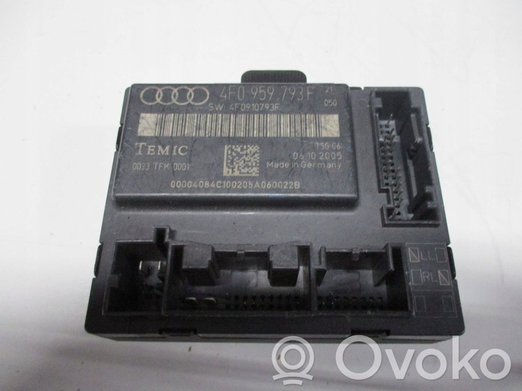 Audi A6 S6 C6 4F Door control unit/module 