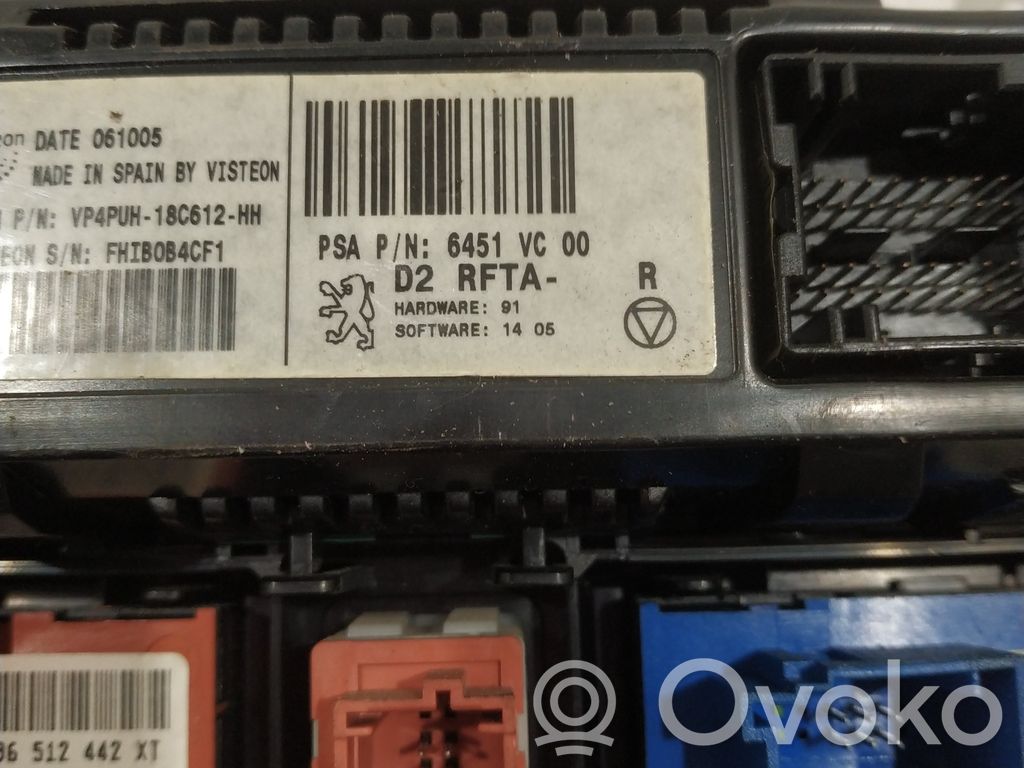 Peugeot 407 Climate control unit 