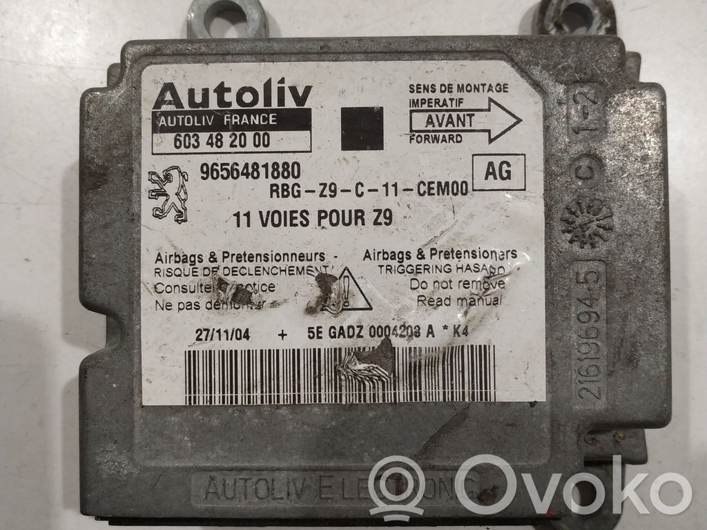 Peugeot 607 Airbag control unit/module 