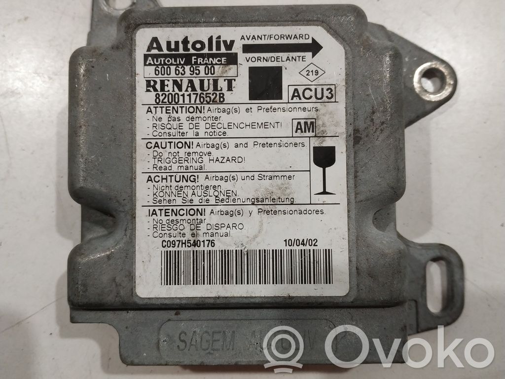 Renault Scenic I Airbag control unit/module 