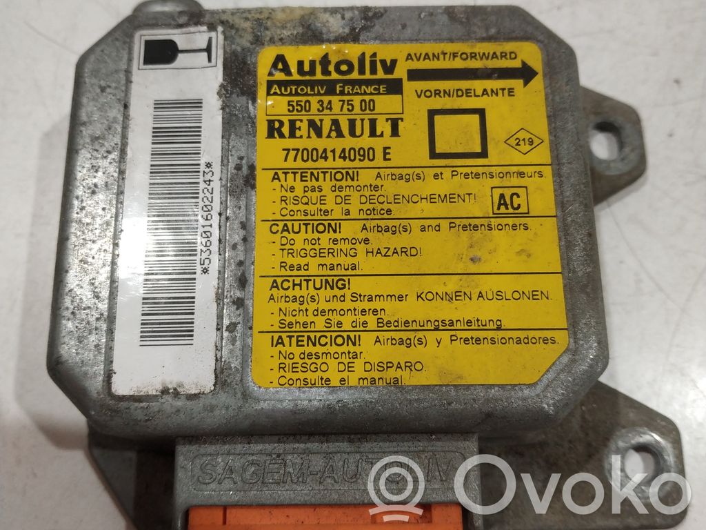 Renault Megane I Airbag control unit/module 