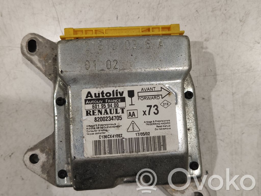 Airbag control unit/module   601959400,8200234705