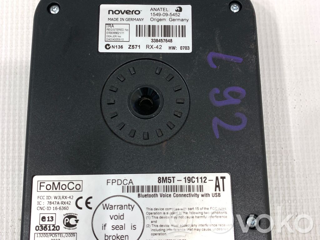 Ford Focus Bluetooth control unit module 