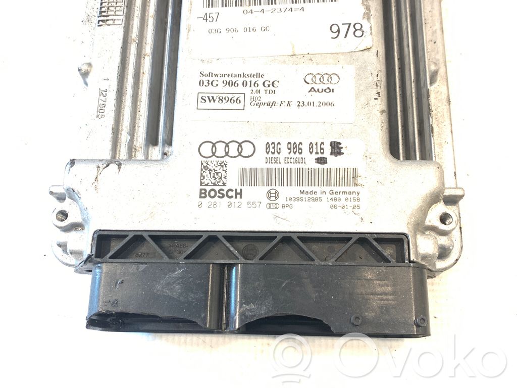 Engine control unit/module   03G906016GC,03G906016KB,1039S12985,0281012557