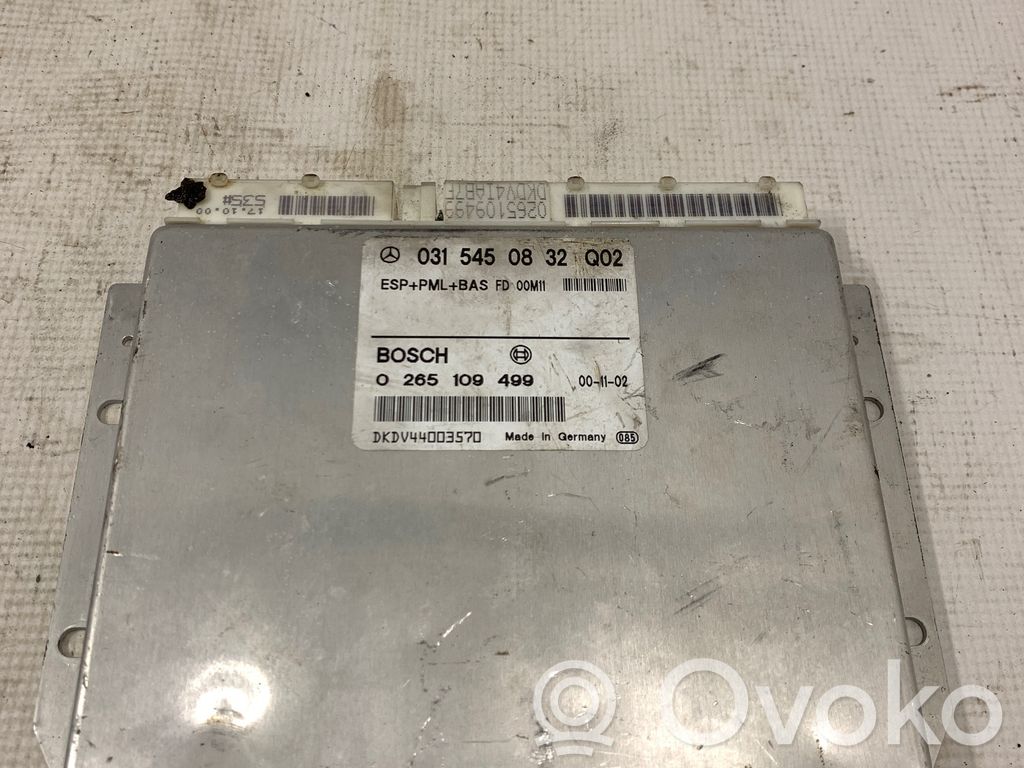 Engine control unit/module   0315450832Q02,0265109499,DKDV44003570