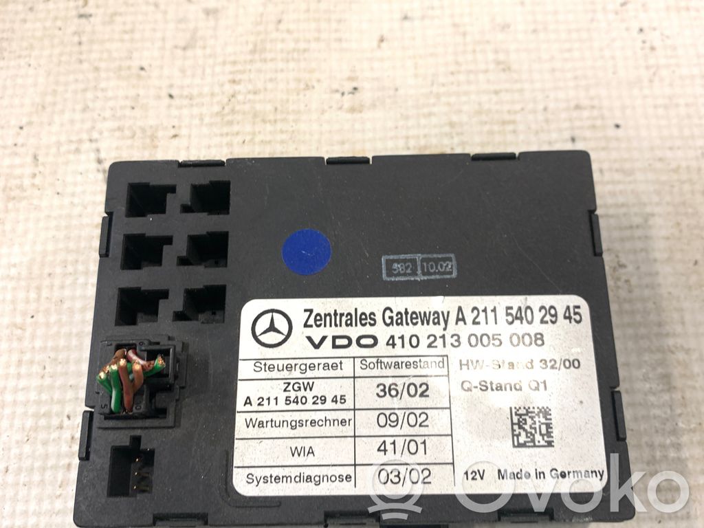 Mercedes-Benz E W211 Módulo de control Gateway 