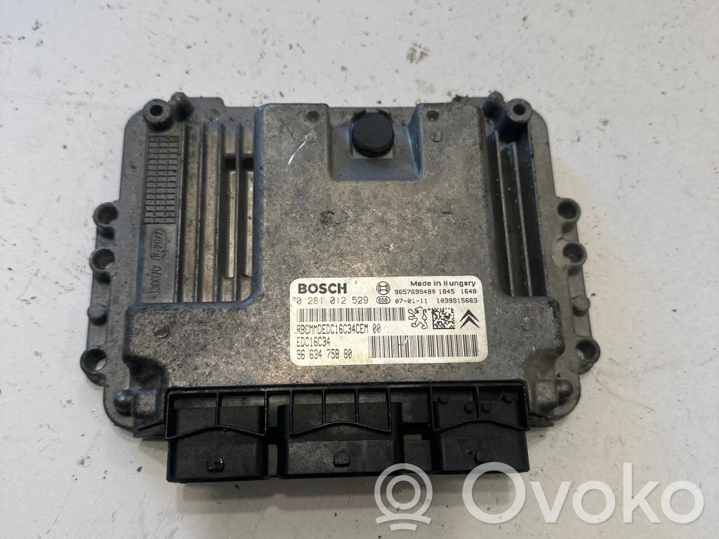 Peugeot 207 Engine control unit/module 