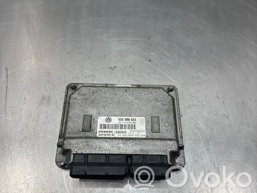 Engine control unit/module   03E906033,5WP4018905,3PE4649