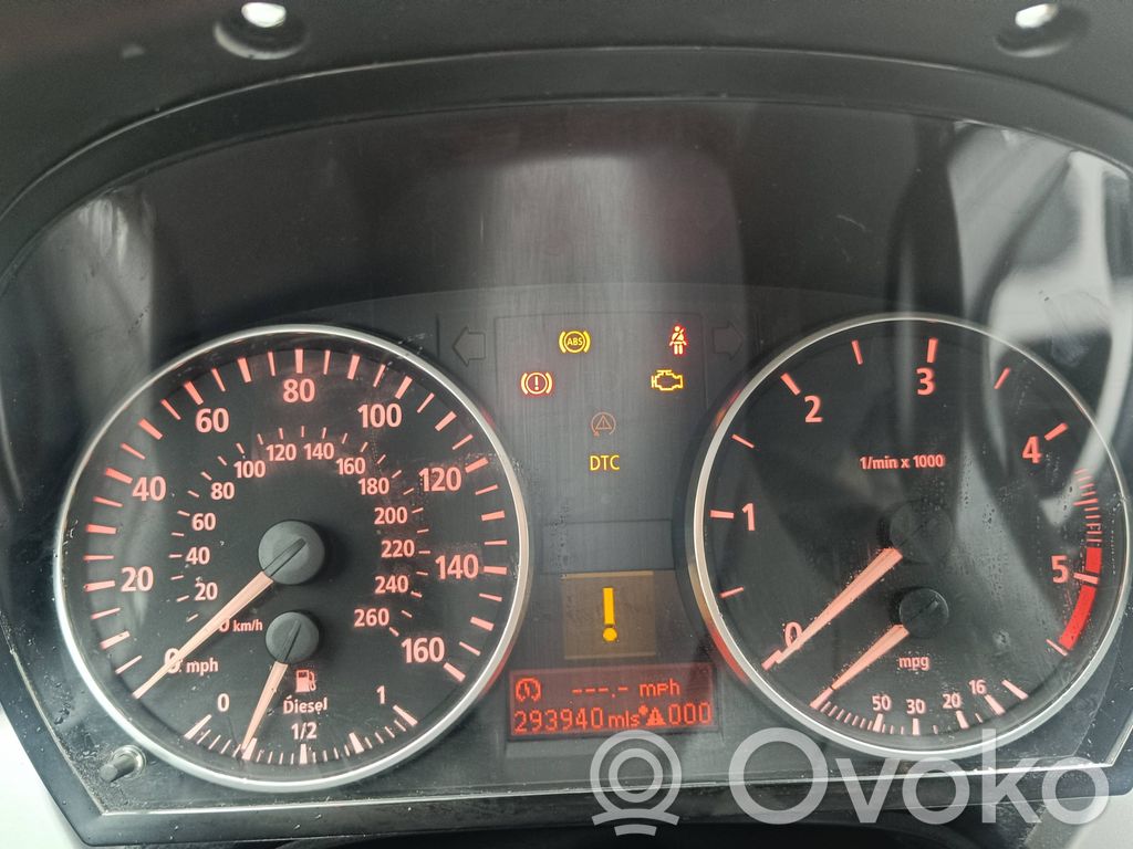 BMW 3 E90 E91 Speedometer (instrument cluster) 