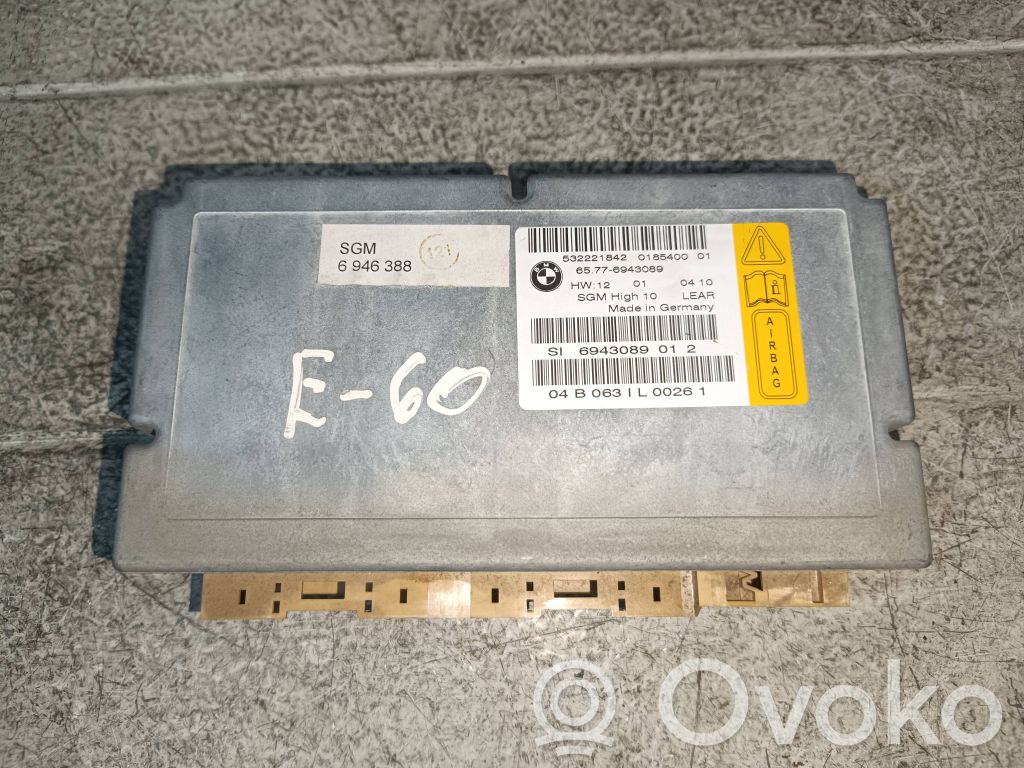 BMW 5 E60 E61 Airbag control unit/module 