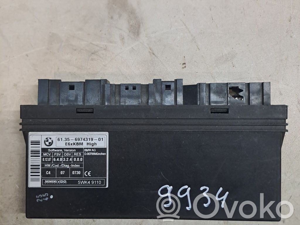 BMW 5 E60 E61 Módulo de confort/conveniencia 