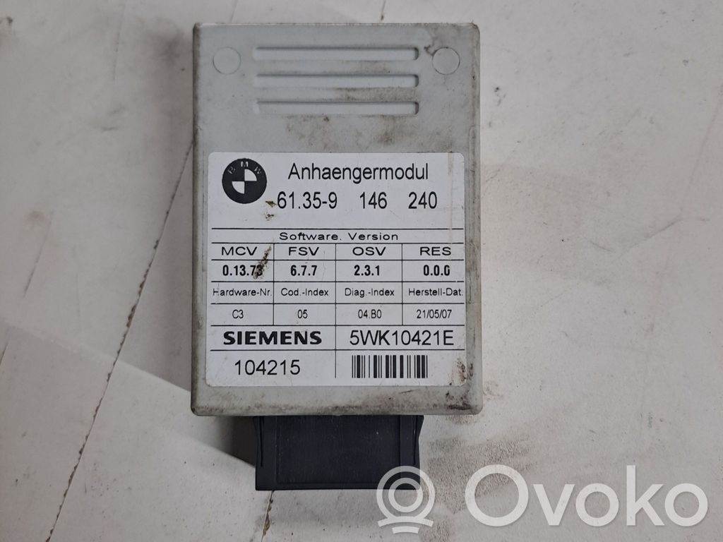 BMW 5 E60 E61 Unidad de control/módulo de la barra de remolque 