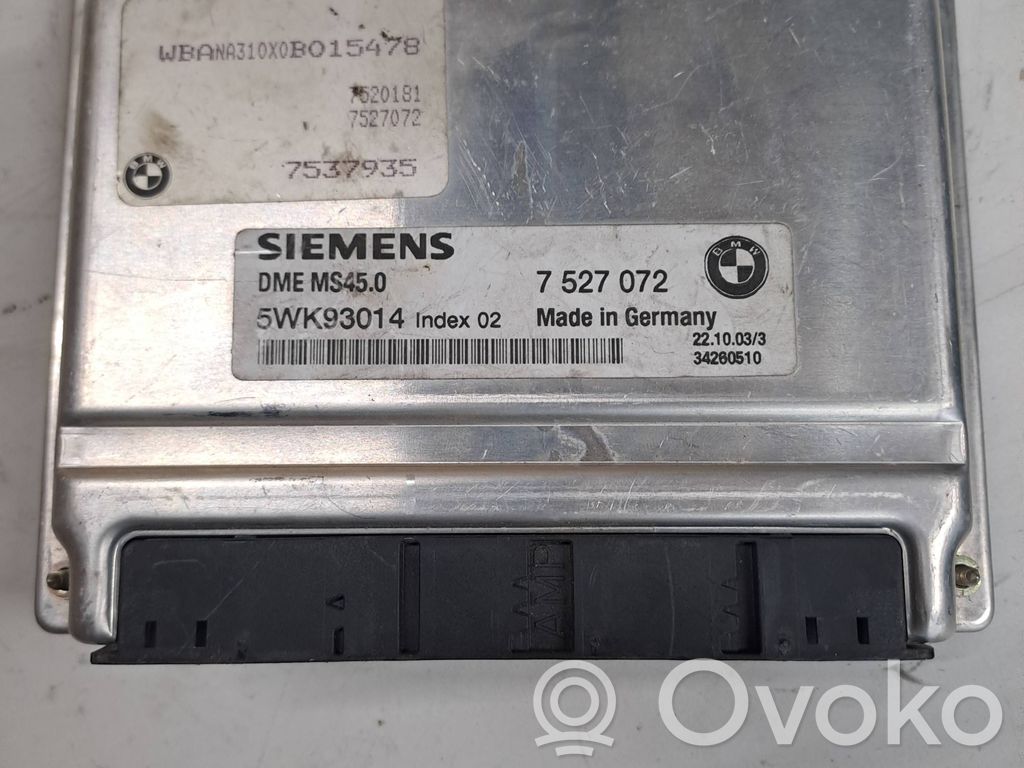 BMW 5 E60 E61 Engine control unit/module 