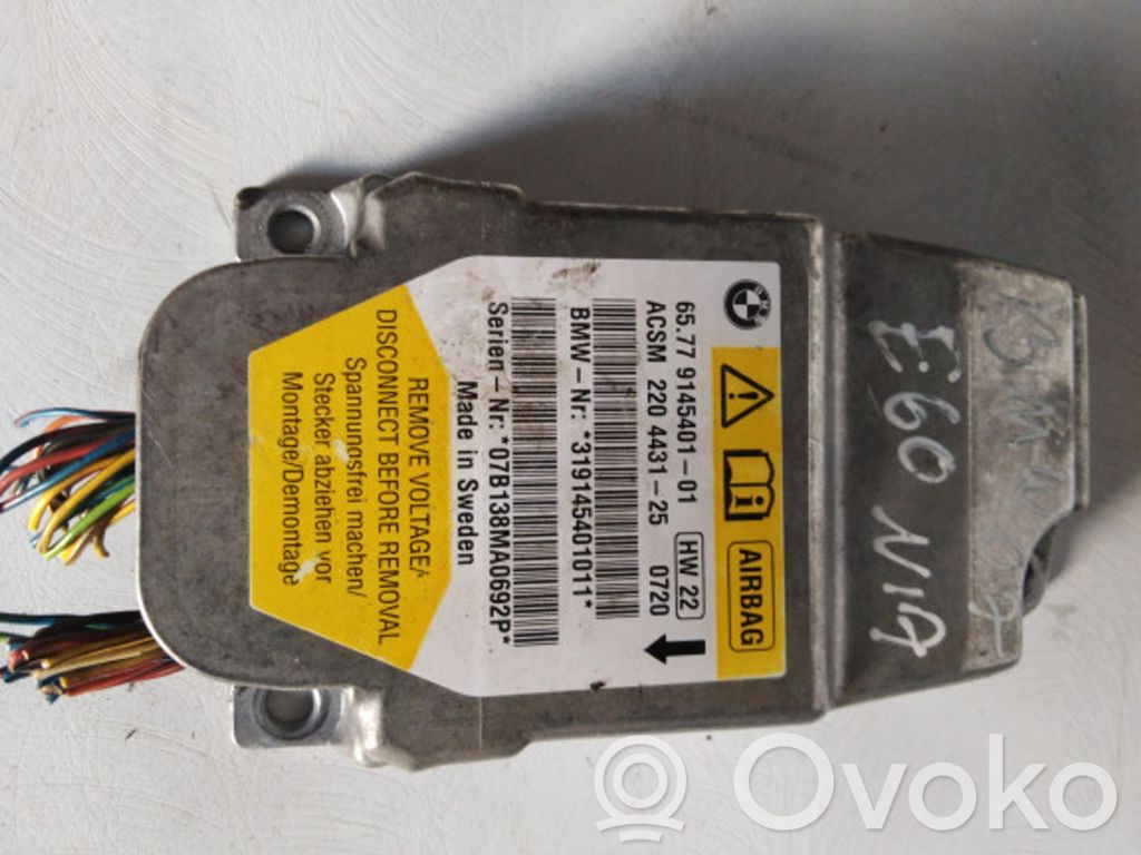 BMW 5 E60 E61 Airbag control unit/module 