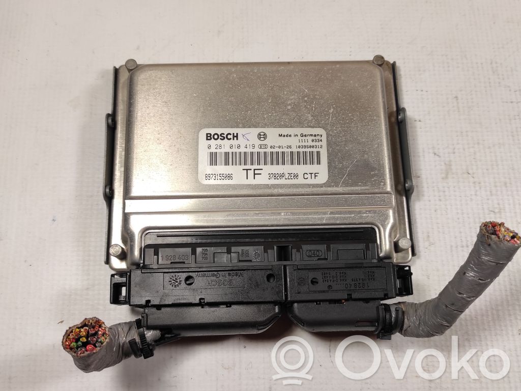 Engine control unit/module ECU   0281010419,8973155086