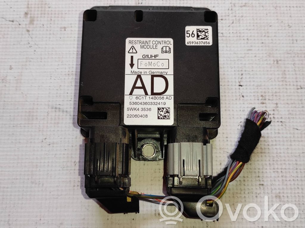 Airbag control unit/module   6C1T14B056AD,5WK43536