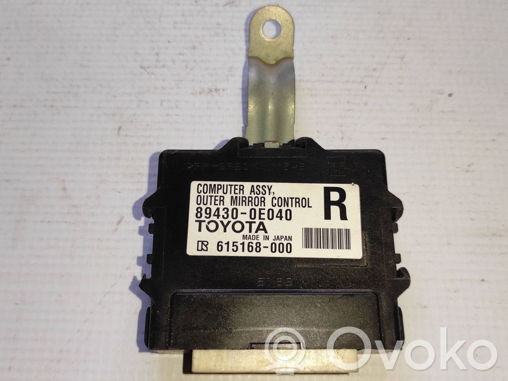Lexus RX 450H Wing mirror control module 