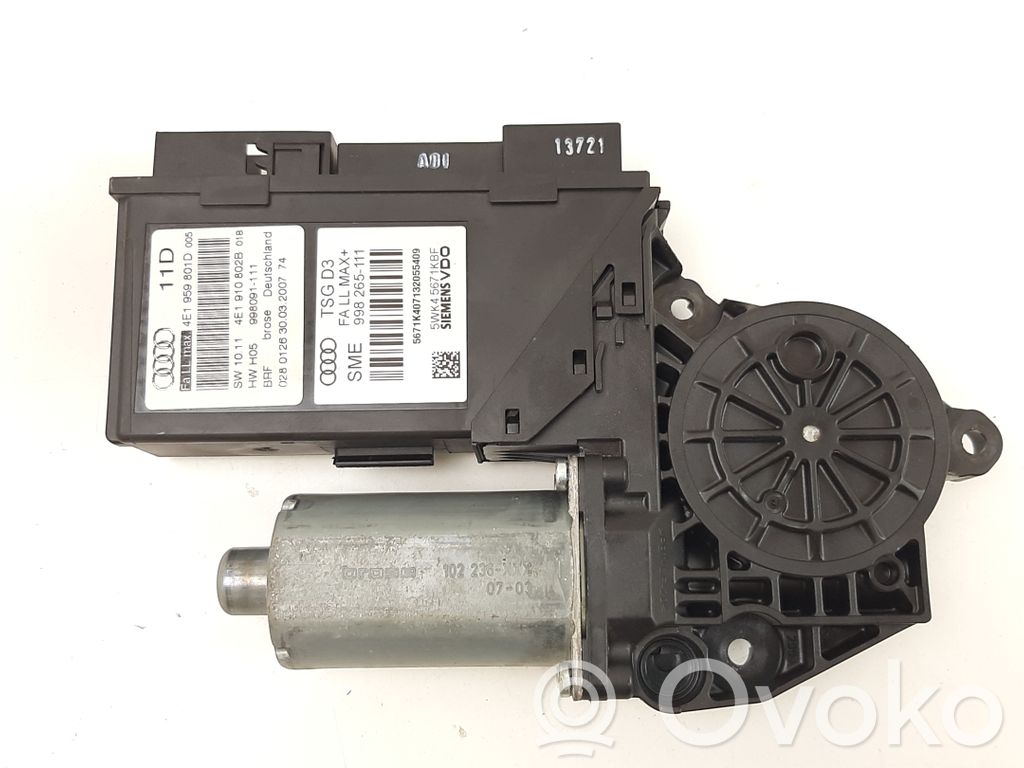 Audi A8 S8 D3 4E Front door window regulator motor 