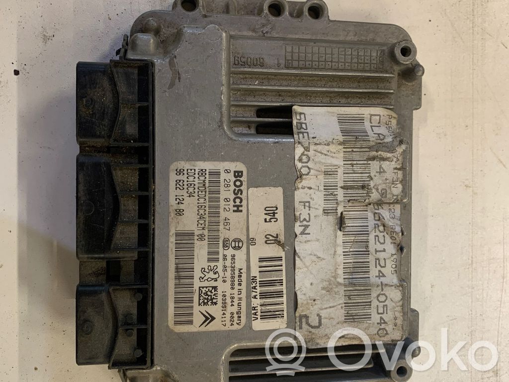 Engine control unit/module   0281012467,9653958980,9662212480