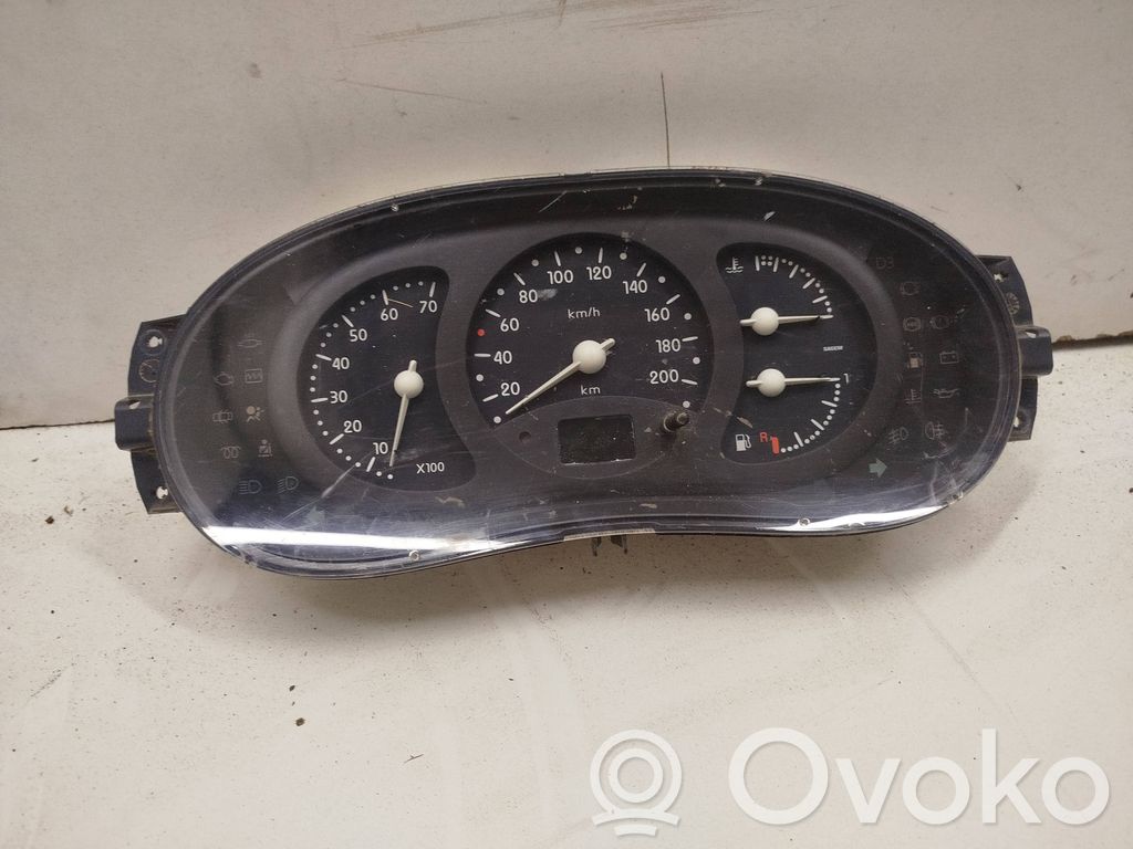 Renault Clio II Spidometrs (instrumentu panelī) 