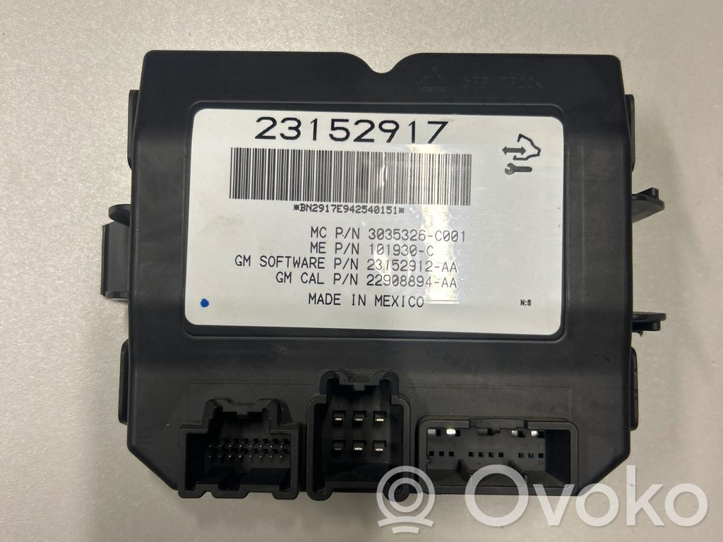 Opel Insignia A Unité de commande / module de hayon 