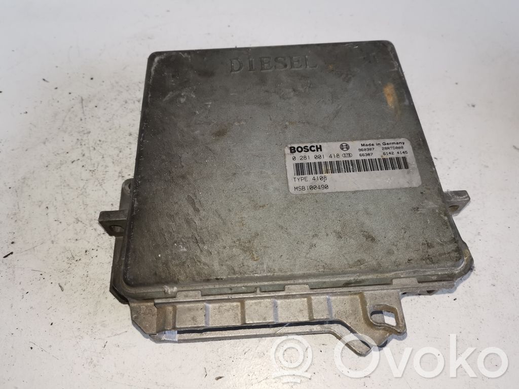 Engine control unit/module   0281001418,MSB100490
