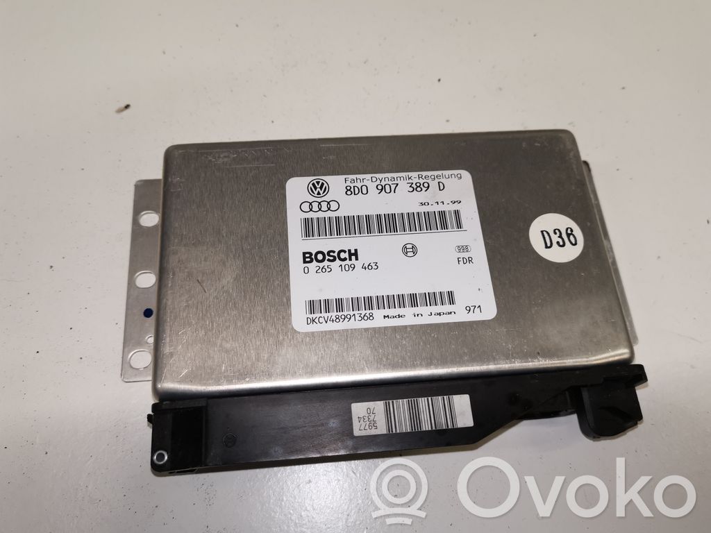 ABS control unit/module   8D0907389D,0265109463