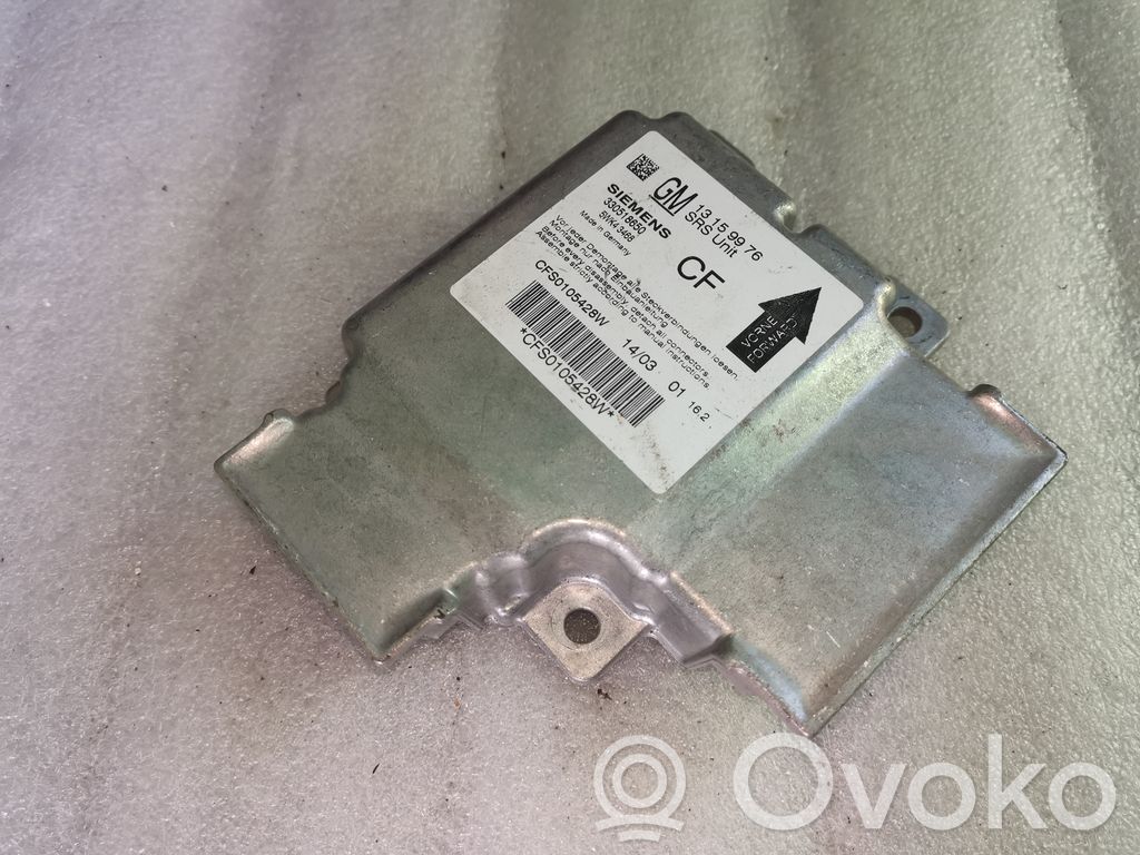 Opel Vectra C Airbag control unit/module 