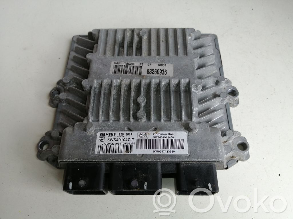 Engine control unit/module   9647423380,9651942480