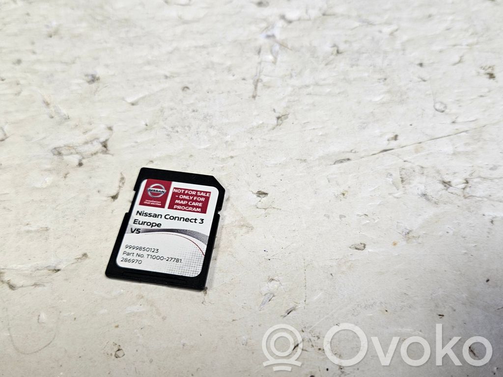 Nissan Qashqai Navigacijos žemėlapiai CD/DVD 