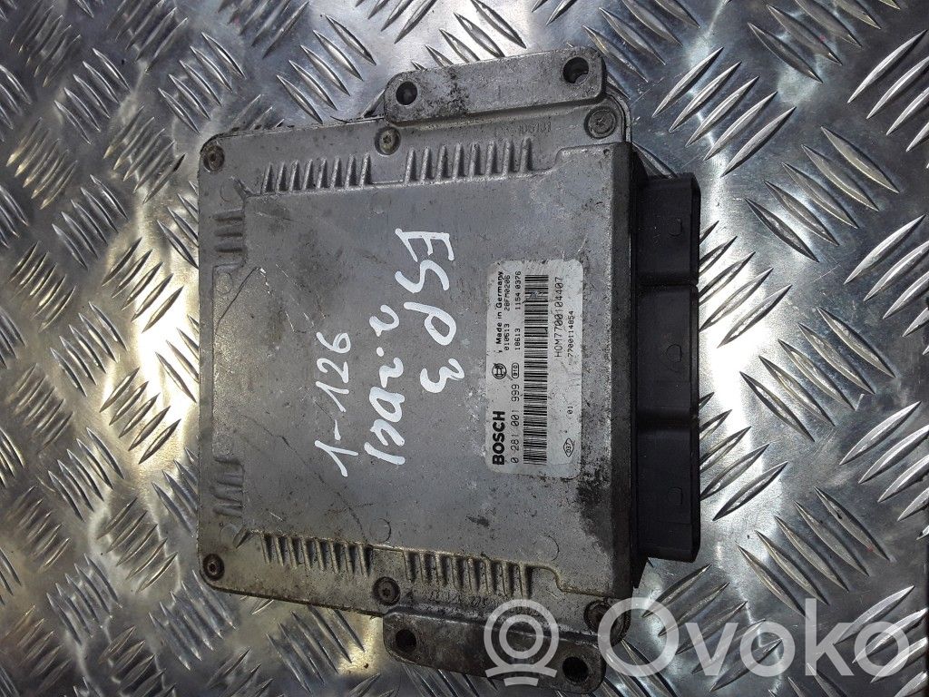 Engine control unit/module   0281001999,HOM7700104407,7700114854