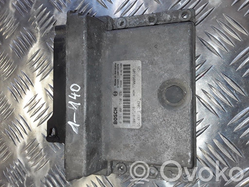 Unidad de control/módulo del motor   0281001590,HOM7700868305,7700107258