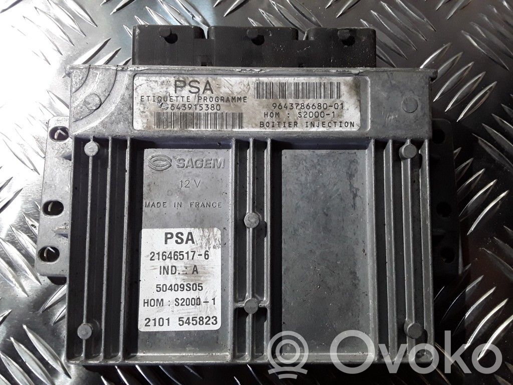 Engine control unit/module   9643915380,964378668001