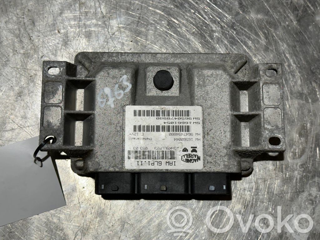 Engine control unit/module   9650478980,9647494880,IAW6LP11