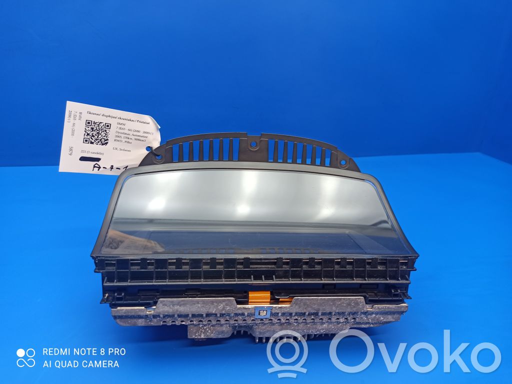 BMW 7 E65 E66 Screen/display/small screen 