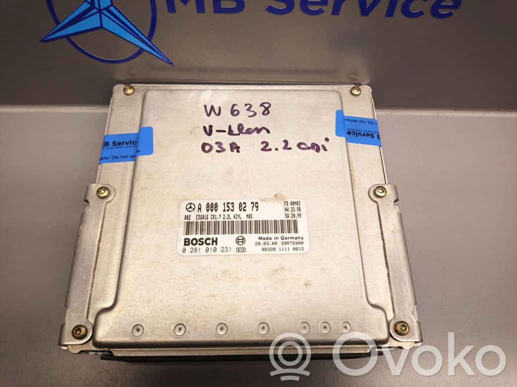 Mercedes-Benz Vito Viano W638 Engine control unit/module ECU 