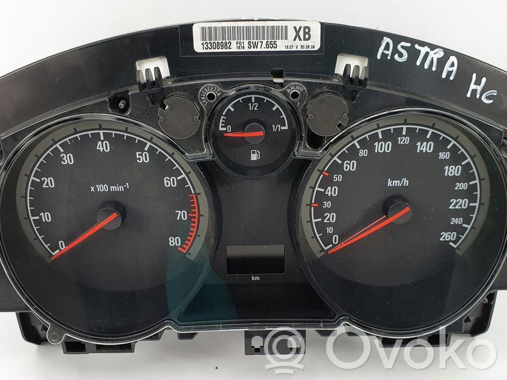 Opel Astra H Vitezometru (grup de instrumente) 