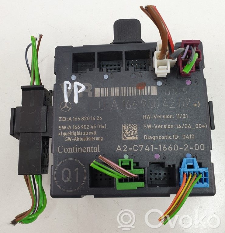 Mercedes-Benz B W246 W242 Unité de commande module de porte