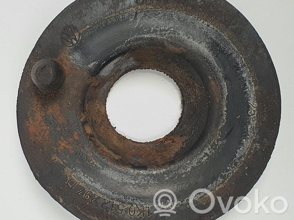 Skoda Octavia Mk2 (1Z) Ressort hélicoïdal arrière support (caoutchouc) 