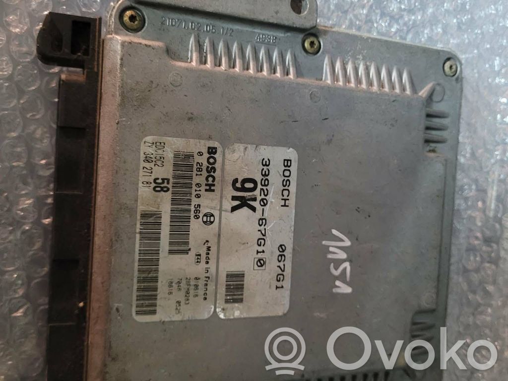 Engine control unit/module   3392067G1,0281010560,34027181