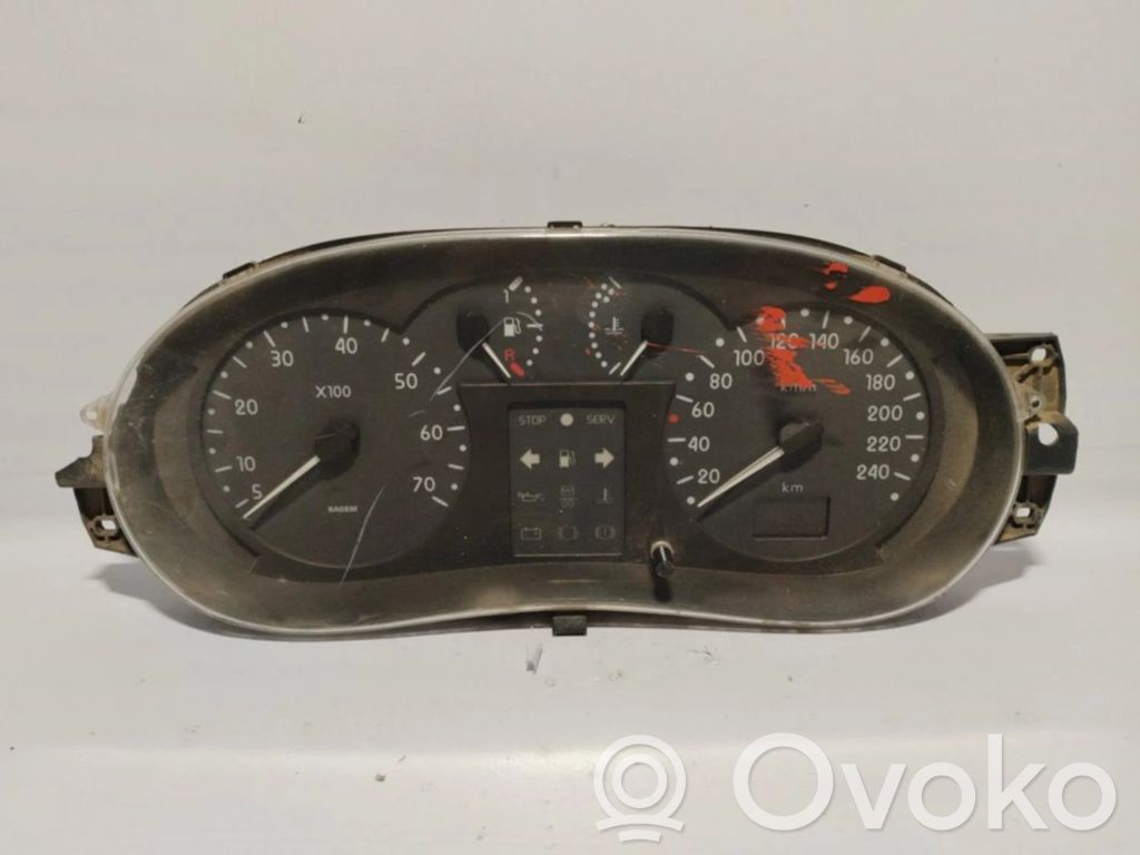 Renault Clio II Speedometer (instrument cluster) 