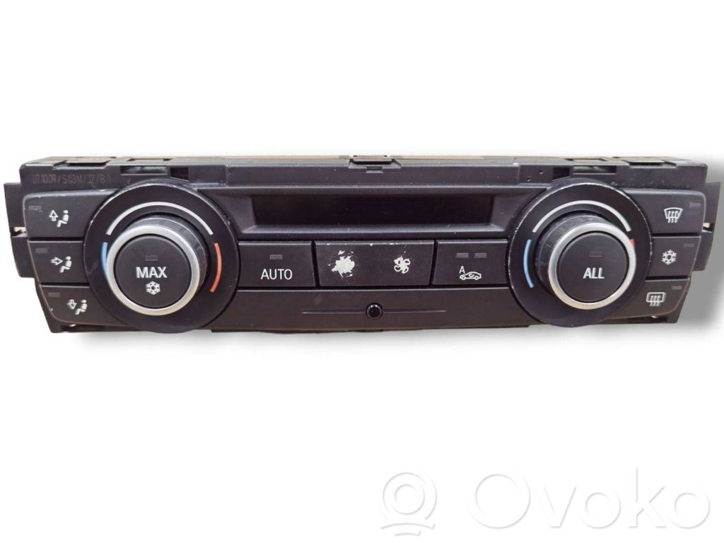 BMW 3 E90 E91 Unidad de control de la calefacción/aire acondicionado 