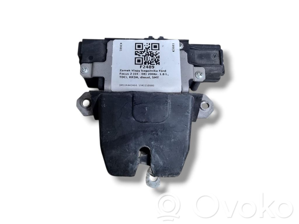 Ford Focus Tailgate/trunk/boot lock/catch/latch 
