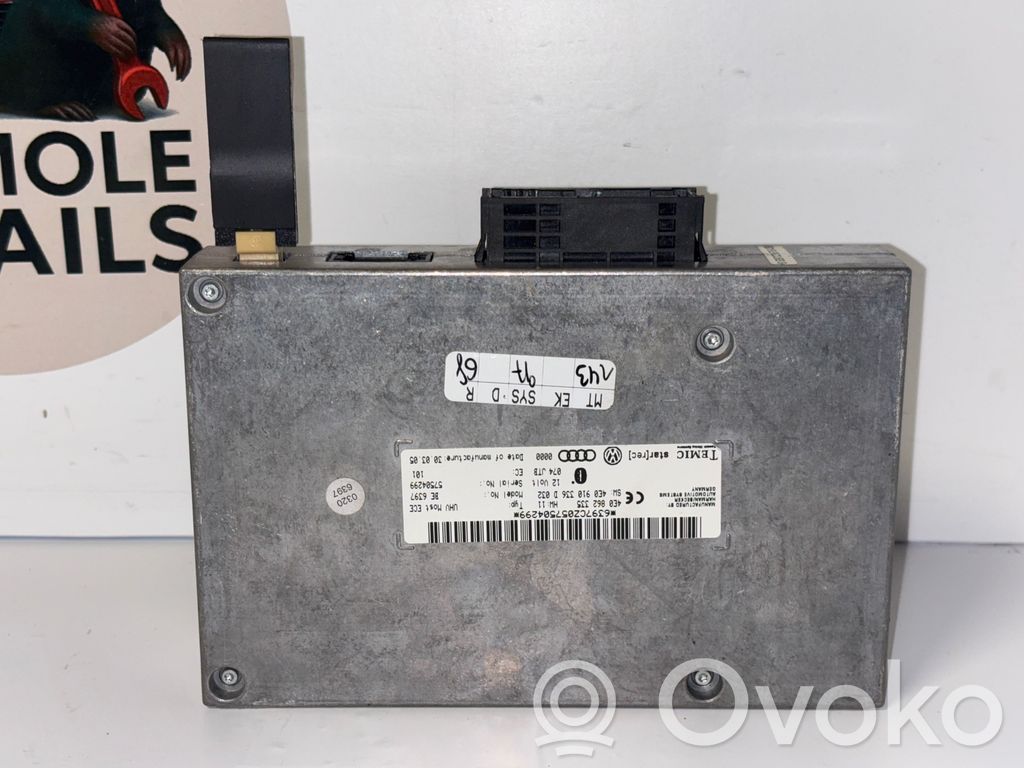 Unidad de control/módulo de bluetooth   4E0862335,4E0910336D
